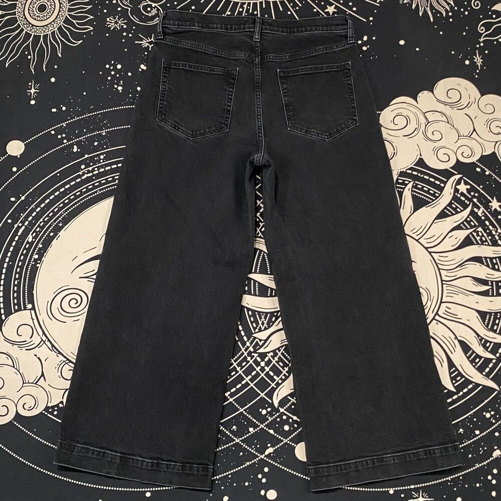 GAP Denim High Rise Wide Leg Crop Streetwear Y2K Womens Jeans 12/31R - Picture 3 of 6